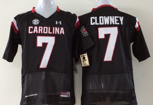 NCAA Youth South Carolina Gamecock Black #7 Clowney jerseys